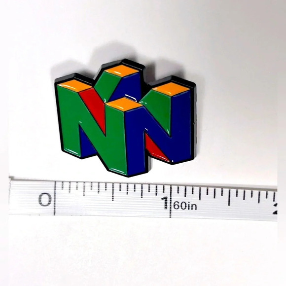 Nintendo  64 Logo Pin 💚💙💛❤️ - Picture 4 of 6